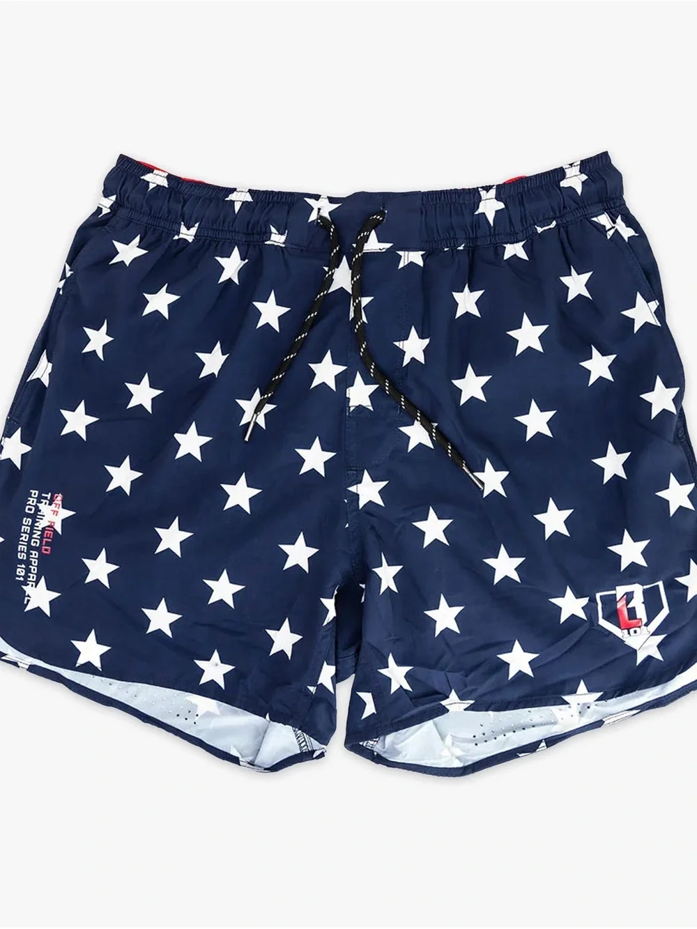 New Baseball Lifestyle 101 Pro Series Shorts Mens XL Freedom Liner Lined Stars